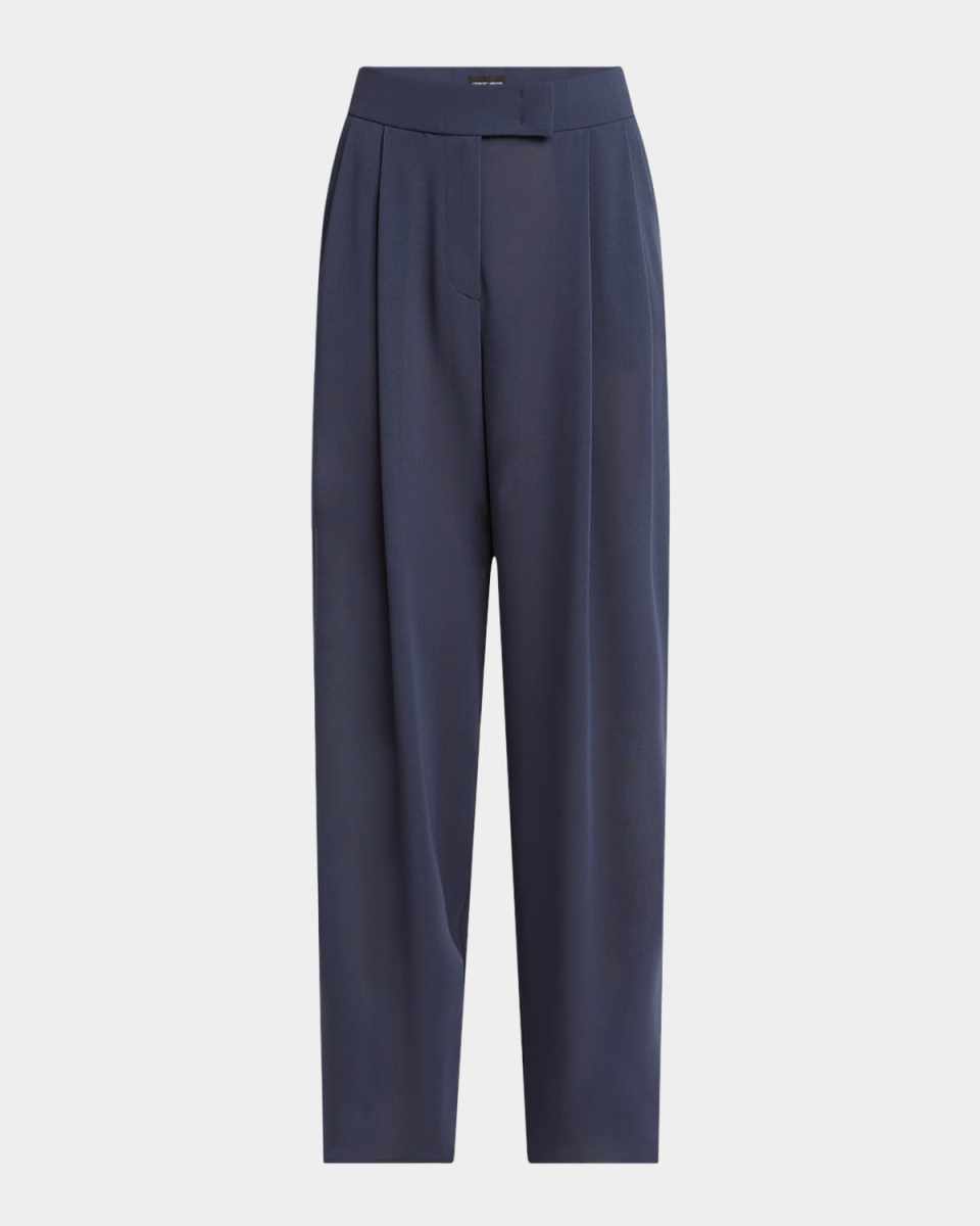 Straight-Leg Virgin Wool Trousers